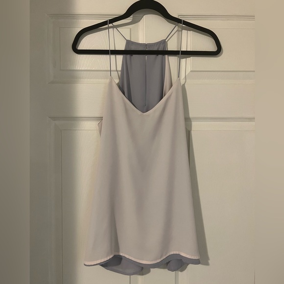 Price drop!! Satin REVERSIBLE tank top from Express. Size L keyhole in back - Picture 3 of 5